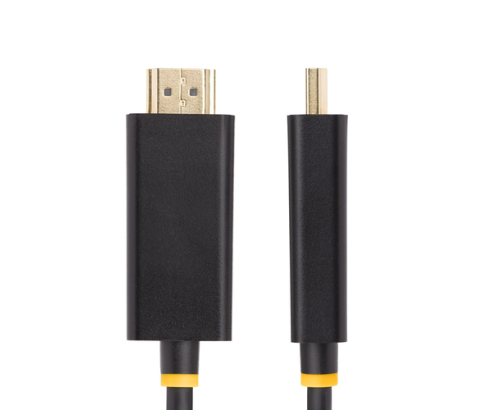 StarTech.com Cable Adaptador DisplayPort a HDMI de 3m con Conectores de Agarre - 4K 60Hz con HDR - Conversor de Vídeo Activo DP a HDMI 2.0b - Adaptad