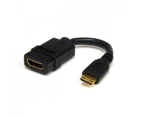 StarTech.com Cable Adaptador HDMI de alta velocidad de 12cm - HDMI a Mini HDMI - Negro