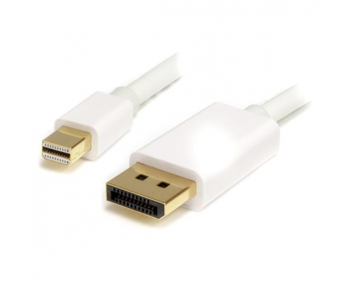 StarTech.com Cable Adaptador Mini DisplayPort 1.2 Macho a Displayport Macho - 4k de monitor - 2m Blanco