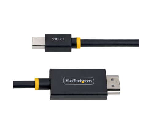 StarTech.com Cable Adaptador Mini DisplayPort a HDMI de 2m - 4K 60Hz HBR3/HDCP 2.3/DPCP - Cable mDP a HDMI 2.0 - Conversor de Vídeo Activo Mini Displ