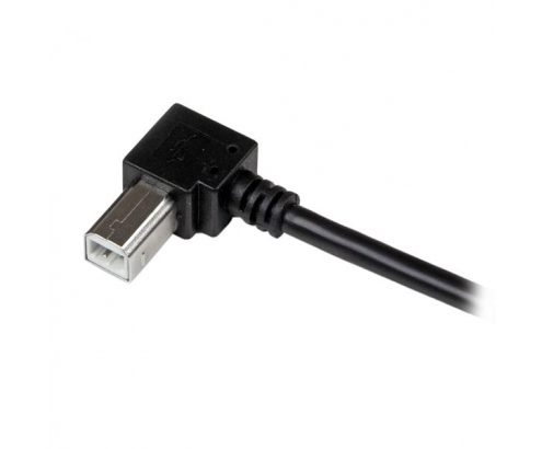 StarTech.com Cable Adaptador USB 2.0 1m para Impresora Acodado - USB A Macho a USB B Macho en Íngulo Derecho negro
