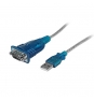 StarTech.com Cable adaptador usb 2.0 a serie RS232 de 1 puerto serial DB9 macho a macho 0.43m gris ICUSB232V2