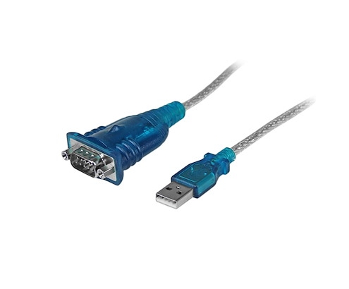 StarTech.com Cable adaptador usb 2.0 a serie RS232 de 1 puerto serial DB9 macho a macho 0.43m gris ICUSB232V2