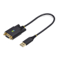 StarTech.com Cable Adaptador USB a Módem Nulo Serie DCE de 30cm - con Retención COM - FTDI - RS232 - con Tornillos/Tuercas Intercambiables - Windows