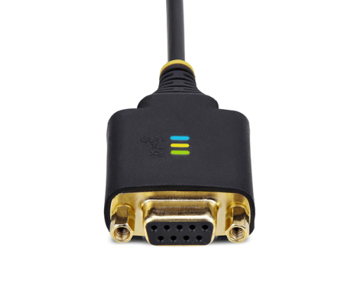 StarTech.com Cable Adaptador USB a Módem Nulo Serie DCE de 30cm - con Retención COM - FTDI - RS232 - con Tornillos/Tuercas Intercambiables - Windows