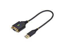 StarTech.com Cable Adaptador USB a Módem Nulo Serie DCE de 30cm - con...
