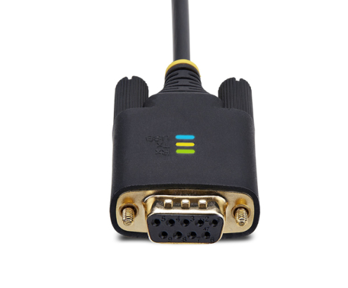 StarTech.com Cable Adaptador USB a Serie de Módem Nulo de 1m - Retención COM - Tornillos Intercambiables DB9 - USB a RS232 - Serial - USB a DB9 - FT