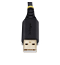 StarTech.com Cable Adaptador USB a Serie de Módem Nulo de 2m - FTDI RS232 - Tornillos DB9 Intercambiables - USB-A a DB9 RS232 - Windows/macOS/Linux