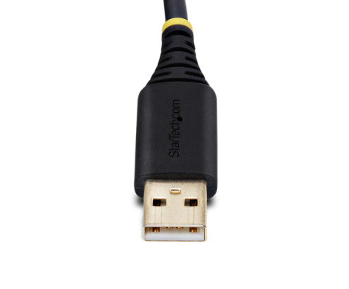 StarTech.com Cable Adaptador USB a Serie de Módem Nulo de 2m - FTDI RS232 - Tornillos DB9 Intercambiables - USB-A a DB9 RS232 - Windows/macOS/Linux