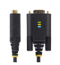 StarTech.com Cable Adaptador USB a Serie de Módem Nulo de 3m - Retención COM - Tornillos Intercambiables DB9 - USB a RS232 - Serial - USB a DB9 - FT