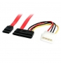 StarTech.com Cable Combo de Alimentación y Datos SATA Serial ATA â€“ 6 pulgadas