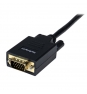 StarTech.com Cable Conversor de 1,8m Adaptador de VÍ­deo DisplayPort DP a VGA Macho a Macho - Convertidor 1080p Negro 