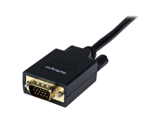 StarTech.com Cable Conversor de 1,8m Adaptador de VÍ­deo DisplayPort DP a VGA Macho a Macho - Convertidor 1080p Negro 