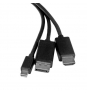 StarTech.com Cable Conversor HDMI, DisplayPort o Mini DisplayPort a HDMI de 2m - Adaptador DP y Mini DP Negro