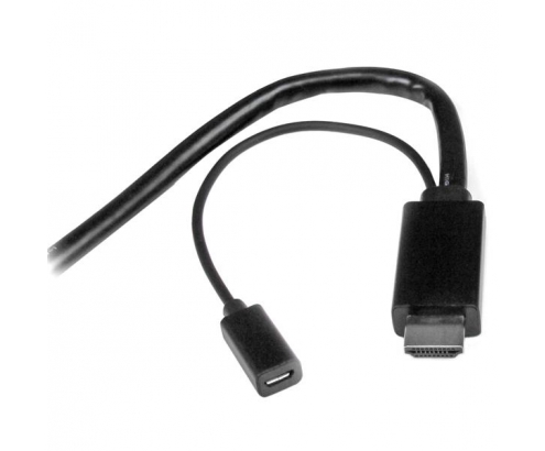 StarTech.com Cable Conversor HDMI, DisplayPort o Mini DisplayPort a HDMI de 2m - Adaptador DP y Mini DP Negro