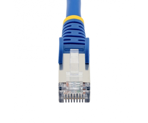 StarTech.com Cable de 0,5m de Red Ethernet CAT6a - Azul - Low Smoke Zero Halogen (LSZH) - 10GbE - 500MHz - PoE++ de 100W - Snagless sin Pestillo - RJ-