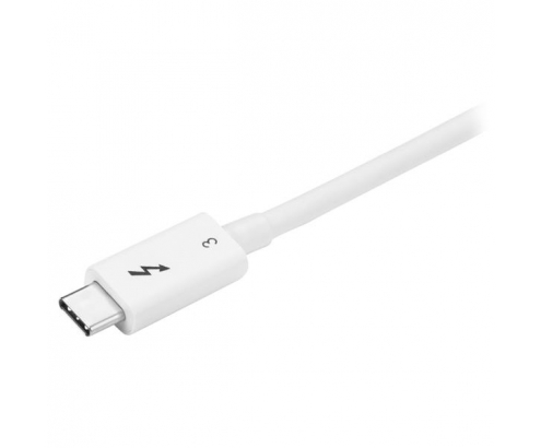 StarTech.com Cable de 0.5m Thunderbolt 3 Cable Compatible con USB-C y DisplayPort - Blanco
