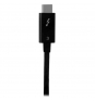 StarTech.com Cable de 0.5m Thunderbolt 3 USB-C 40Gbps - Negro