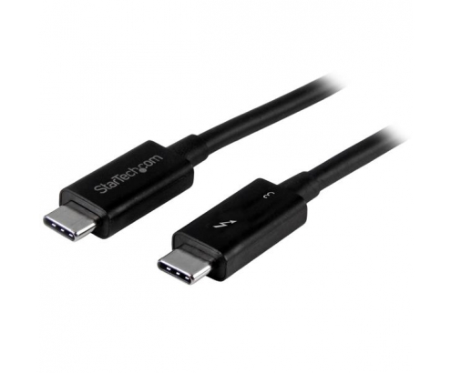 StarTech.com Cable de 0.5m Thunderbolt 3 USB-C 40Gbps - Negro