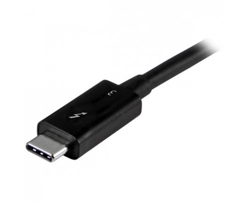 StarTech.com Cable de 0.5m Thunderbolt 3 USB-C 40Gbps - Negro