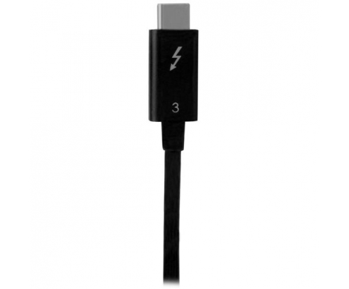 StarTech.com Cable de 0.5m Thunderbolt 3 USB-C 40Gbps - Negro