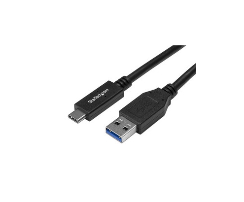 StarTech.com Cable de 0.5m USB-C a USB-A - Cable Adaptador USB Type C de Carga a USB-A - Latiguillo USB Tipo C USBC USB 3.1 de 10Gbps - negro