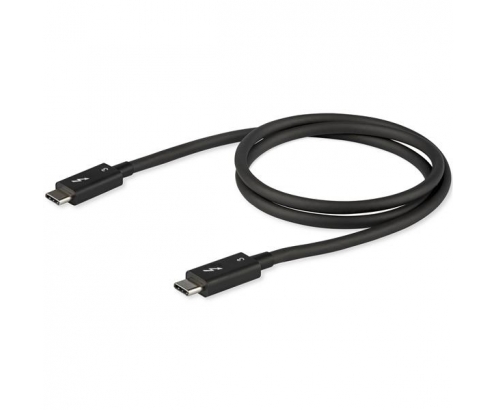 StarTech.com Cable de 0.8m Thunderbolt 3 USB-C 40Gbps - Compatible con Thunderbolt y USB - Negro