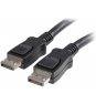 StarTech.com Cable de 1,8m Certificado DisplayPort 1.2 4k con Cierre de Seguridad - 2x Macho DP negro 