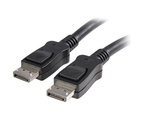 StarTech.com Cable de 1,8m Certificado DisplayPort 1.2 4k con Cierre de Seguridad - 2x Macho DP negro 