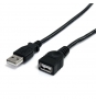 StarTech.com Cable de 1.8m de Extensión Alargador USB 2.0 - USB A Macho a USB A Hembra - negro