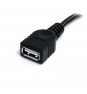 StarTech.com Cable de 1.8m de Extensión Alargador USB 2.0 - USB A Macho a USB A Hembra - negro