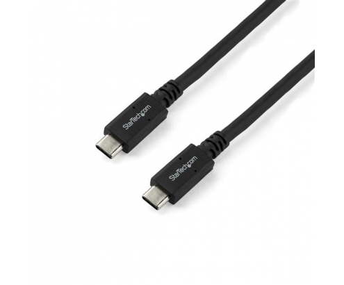StarTech.com Cable de 1.8m USB-C a USB-C con capacidad para Entrega de Alimentación de 5A - macho a macho - negro