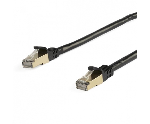 StarTech.com Cable de 10m de Red Ethernet CAT6a Negro RJ45 STP