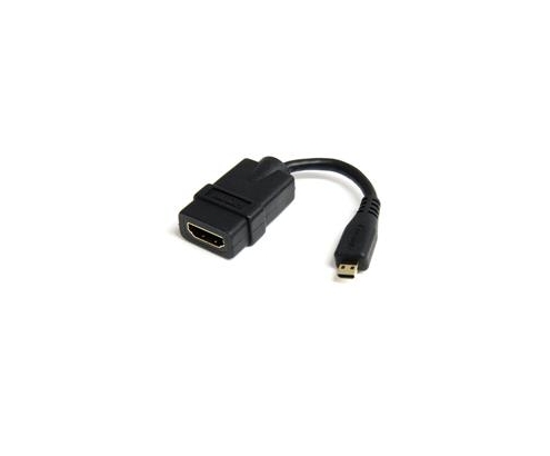 StarTech.com Cable de 12cm Adaptador HDMI de alta velocidad - HDMI a Micro HDMI - Hembra a Macho - Negro
