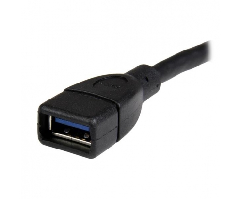 StarTech.com Cable de 15cm Extensor Alargador USB 3.0 SuperSpeed Usb A macho a hembra Negro