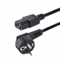 StarTech.com Cable de 1m (3 pies) de Alimentación para Ordenador, 18AWG, UE Schuko a C13, 250V 10A, Cable de Corriente, Cable de Fuente de Alimentaci