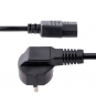 StarTech.com Cable de 1m (3 pies) de Alimentación para Ordenador, 18AWG, UE Schuko a C13, 250V 10A, Cable de Corriente, Cable de Fuente de Alimentaci