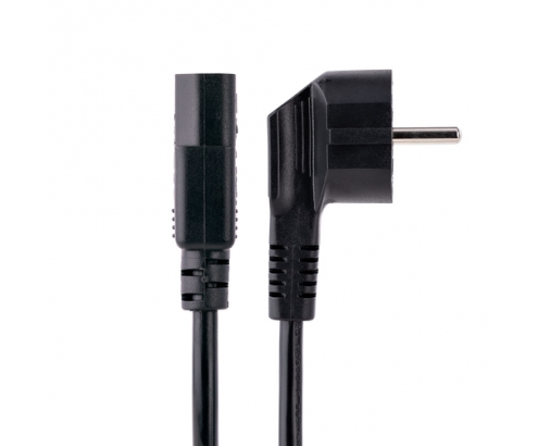 StarTech.com Cable de 1m (3 pies) de Alimentación para Ordenador, 18AWG, UE Schuko a C13, 250V 10A, Cable de Corriente, Cable de Fuente de Alimentaci