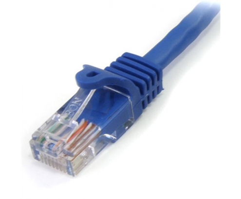 StarTech.com Cable de 1m Azul de Red Fast Ethernet Cat5e RJ45 sin Enganche - Cable Patch Snagless