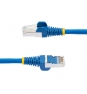 StarTech.com Cable de 1m de Red Ethernet CAT6a - Azul - Low Smoke Zero Halogen (LSZH) - 10GbE - 500MHz - PoE++ de 100W - Snagless sin Pestillo - RJ-45