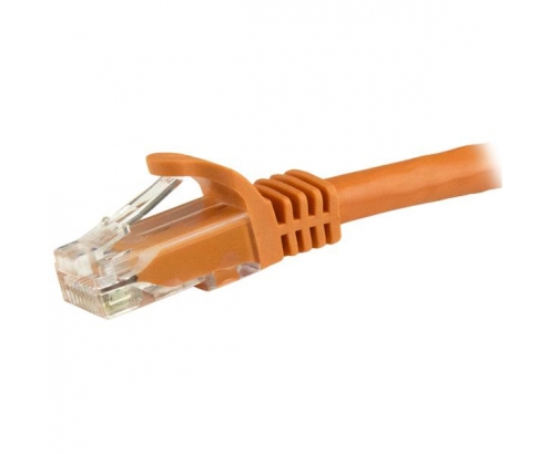 StarTech.com Cable de 1m Naranja de Red Gigabit Cat6 Ethernet RJ45 sin Enganche - Snagless - N6PATC1MOR