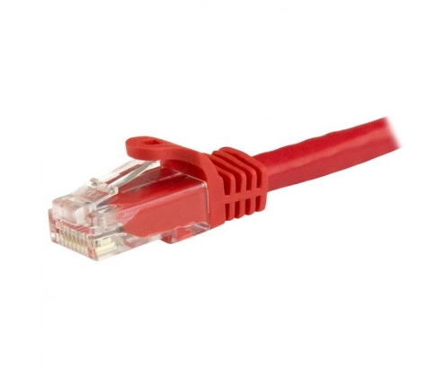 StarTech.com Cable de 1m Rojo de Red Gigabit Cat6 Ethernet RJ45 sin Enganche - Snagless - N6PATC1MRD