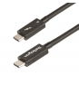 StarTech.com Cable de 1m Thunderbolt 4 - 40Gbps - PD 100W - VÍ­deo 4K/8K - Cable Thunderbolt 4 con Certificación Intel - Compatible con USB4/Thunderb