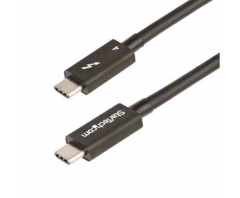 StarTech.com Cable de 1m Thunderbolt 4 - 40Gbps - PD 100W - VÍ­deo 4K/8K - Cable Thunderbolt 4 con Certificación Intel - Compatible con USB4/Thunderb