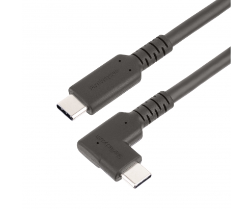 StarTech.com Cable de 1m USB-C Resistente Acodado a la Derecha - USB 3.2 Gen 2 (10 Gbps) - Cable de Transferencia USB Tipo C - DP de Modo Alt 4K 60Hz 
