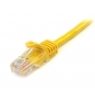 StarTech.com Cable de 2m Amarillo de Red Fast Ethernet Cat5e RJ45 sin Enganche - Cable Patch Snagless