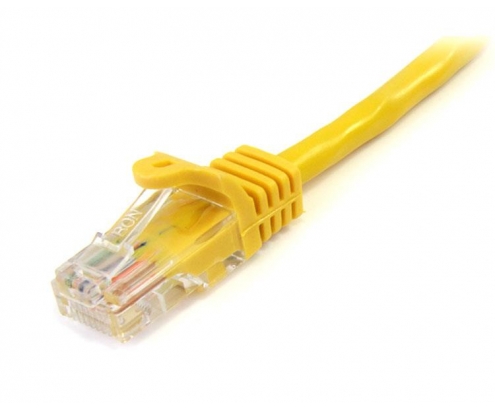 StarTech.com Cable de 2m Amarillo de Red Fast Ethernet Cat5e RJ45 sin Enganche - Cable Patch Snagless