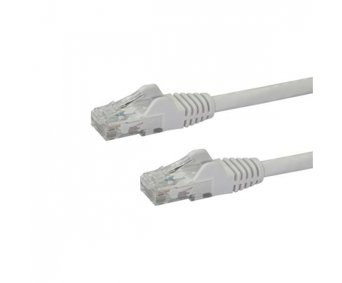 StarTech.com Cable de 2m Blanco de Red Gigabit Cat6 Ethernet RJ45 sin Enganche - Snagless - N6PATC2MWH