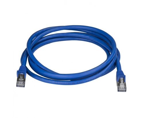 StarTech.com Cable de 2m de Red Ethernet RJ45 Cat6a Blindado STP - Cable sin Enganche Snagless - Azul
