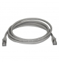 StarTech.com Cable de 2m de Red Ethernet RJ45 Cat6a Blindado STP - Cable sin Enganche Snagless - Gris 